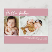 Budget Roze Foto Baby Hartelijk dank (Voorkant)