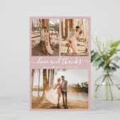 Budget Roze foto Collage Weddenschap Hartelijk dan (Staand voorkant)