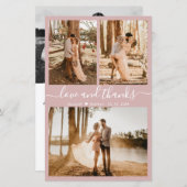 Budget Roze foto Collage Weddenschap Hartelijk dan (Voorkant / Achterkant)