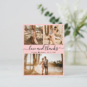 Budget Roze foto Collage Weddenschap Hartelijk dan (Staand voorkant)