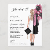 Budget roze foto ze deed het Afstuderen (Voorkant)