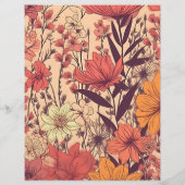 Budget Roze Geel Sinaasappel Wildflowers Bruiloft Flyer (Achterkant)