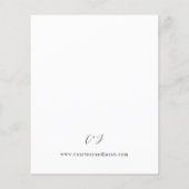 Budget Roze & Gele Bloem Bruiloft Flyer (Achterkant)