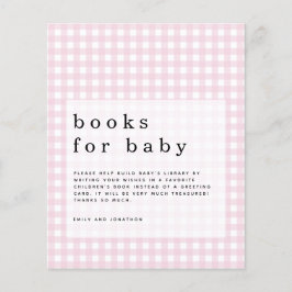 Budget Roze Gingham Boeken voor Baby bijlage