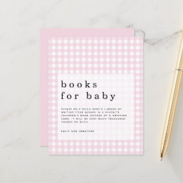 Budget Roze Gingham Boeken voor Baby bijlage