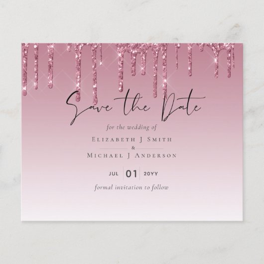 BUDGET Roze Glitter Bruiloft (Voorkant)