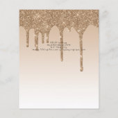 BUDGET Roze Glitter Eenhoorn Meisjes Verjaardagsui (Achterkant)