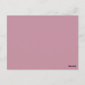 Budget Roze GlITTER Roze Goud TROUWKAART UITNODIGI Briefkaart (Achterkant)