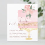 Budget Roze Gold Birthday Cake 90th Party Invite<br><div class="desc">Een waar voor je geld BUDGET alternatief op een kleiner formaat 4, 5 x 5, 6" semi-glans 110lbs gewicht, dat is van vergelijkbare dikte als een briefkaart (echter is niet geschikt om te gebruiken als een briefkaart.). LET OP: er is ÉÉN uitnodiging per blad. Budget Roze Gouden Verjaardagstaart 90ste Feestuitnodiging....</div>