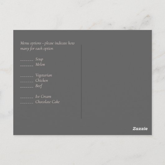 Budget Roze goud Glitter Folie Look Bruiloft Briefkaart (Achterkant)