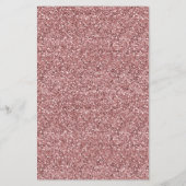 Budget Roze Goud Glitter Olifant Baby Meisje FLYER (Achterkant)