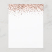 Budget Roze Goud Glitters QR Code Huwelijks RSVP B (Achterkant)