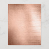 Budget Roze Goud Monogram Huwelijksuitnodiging (Achterkant)