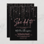 Budget Roze Goud Ze heeft het gedaan Afstudeeruitn (Voorkant / Achterkant)