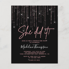 Budget Roze Goud Ze heeft het gedaan Afstudeeruitn