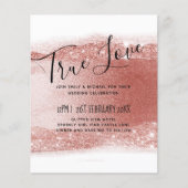 Budget Roze gouden glans folie look trouwfeest (Voorkant)