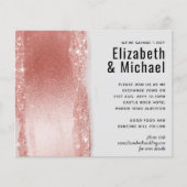 Budget Roze gouden glans folie uitzicht Trouw (Voorkant)