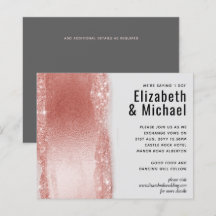 Budget Roze gouden glansfolie uitziende trouw-