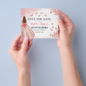 Budget Roze Gouden Prinses Verjaardag Quinceanera Flyer (Hand)