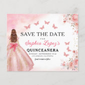 Budget Roze Gouden Prinses Verjaardag Quinceanera Flyer (Voorkant)