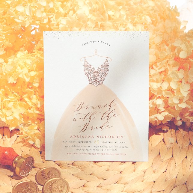 Budget Roze Gouden Trouwjurk Bruidsdouche (Creator heeft geüpload)