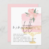 Budget Roze Gouden Verjaardagstaart 90th Feest Uit (Voorkant / Achterkant)