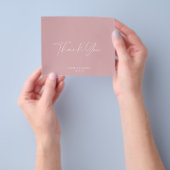 BUDGET Roze Hartelijk dank Flyer (Hand)