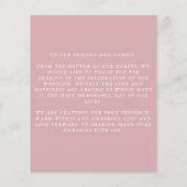 BUDGET Roze Hartelijk dank Flyer (Achterkant)