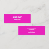 Budget Roze Heldere Kleurrijke Wedding Event Plann Mini Visitekaartje (Voorkant / Achterkant)