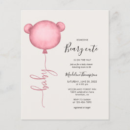 Budget roze iemand beary schattig ballon Baby show