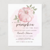 Budget Roze Kleine Pompoen Herfst Herfst Baby show (Voorkant)