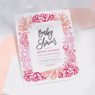 Budget Roze Koraal & Kwal Zeevaart Thema Babyfeest