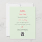 Budget Roze Limonade Oh Baby shower QR Code (Achterkant)