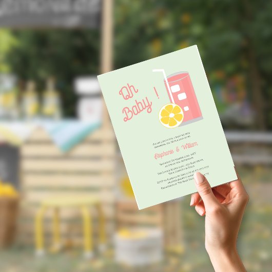 Budget Roze Limonade Oh Baby shower QR Code