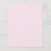 Budget Roze Lint Waterverf Bow Girl Baby shower (Achterkant)