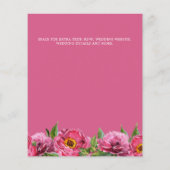 BUDGET  roze magenta pinda's Floral Wedding (Achterkant)
