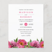 BUDGET  roze magenta pinda's Floral Wedding (Voorkant)