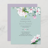 BUDGET Roze Magnolias Eucalyptus Lavender Weddensc (Voorkant / Achterkant)