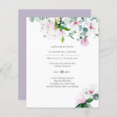 BUDGET Roze Magnolias Eucalyptus Lavender Weddensc (Voorkant / Achterkant)