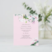 BUDGET Roze Magnolias Sage Eucalyptus Blue Weddens (Staand voorkant)