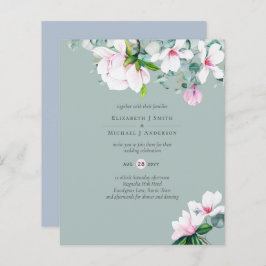 BUDGET Roze Magnolia's Salie Eucalyptus Blauwe Tro