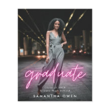 Budget  Roze Neon Afstuderen