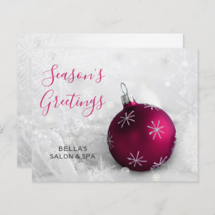 Budget roze Ornament Company Holiday Card