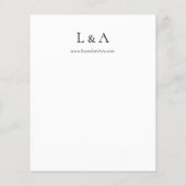 Budget Roze & Plum Tropical Floral 3 Wedding Flyer (Achterkant)