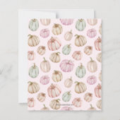 Budget roze pomkins Girl Birthday Invitations (Achterkant)