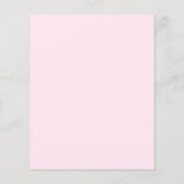 Budget Roze Pompoen Herfst Baby shower Invitation (Achterkant)