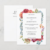 Budget Roze & Prum Tropical Bloem Wit 1 Trouwdag (Voorkant / Achterkant)