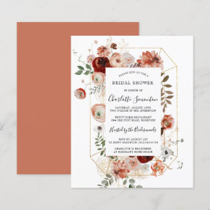Budget Roze Red Gold Bridal Shower