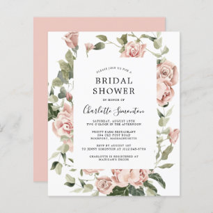 Budget Roze Rose Floral Bridal Shower