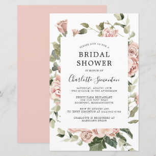 Budget Roze Rose Floral Bridal Shower